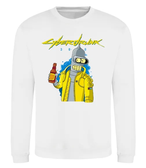 Свитшот Cyberdrunk Белый фото