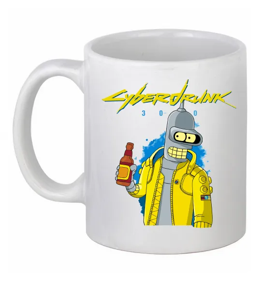 Чашка керамическая Cyberdrunk Белый фото