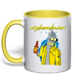 Чашка с цветной ручкой