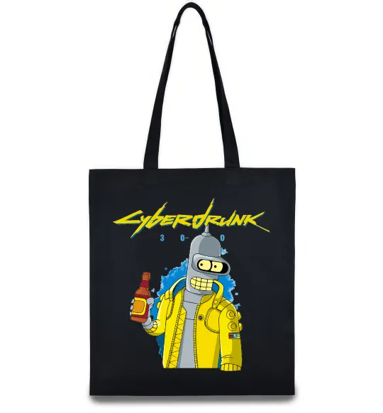 Эко-сумка Cyberdrunk Черный фото