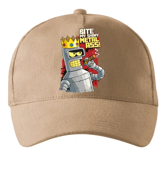 Кепка Вкуси мій блискучий металевий зад Пісочний фото