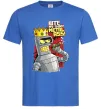 Чоловіча футболка Вкуси мій блискучий металевий зад Яскраво-синій фото