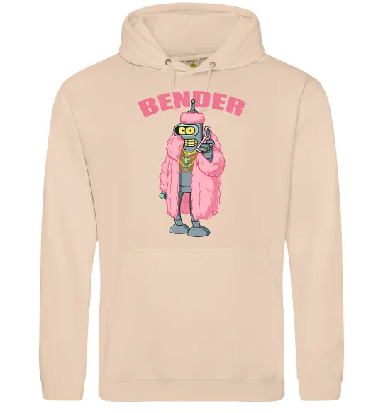 Чоловіча толстовка (худі) Бендер гламур Пісочний фото