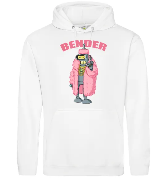 Жіноча толстовка (худі) Бендер гламур Білий фото