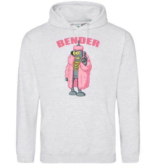 Жіноча толстовка (худі) Бендер гламур Сірий меланж фото