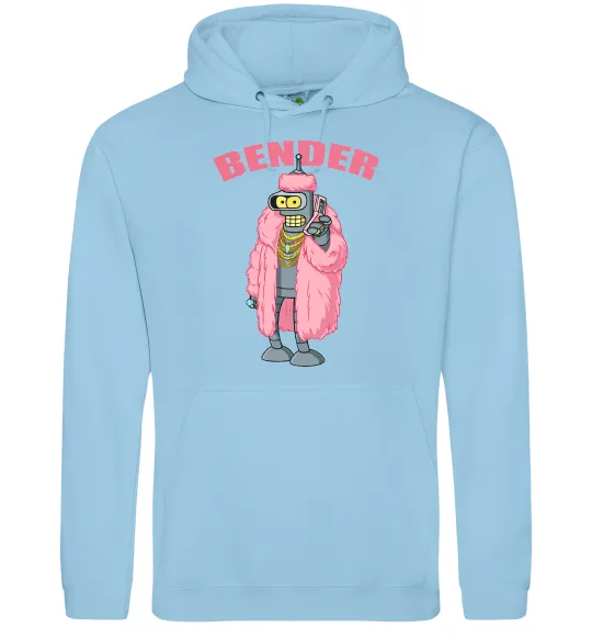 Жіноча толстовка (худі) Бендер гламур Блакитний фото