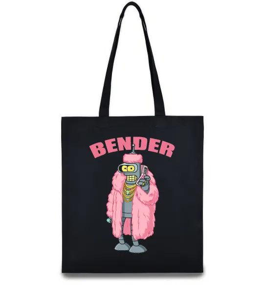 Еко-сумка Бендер гламур Чорний фото