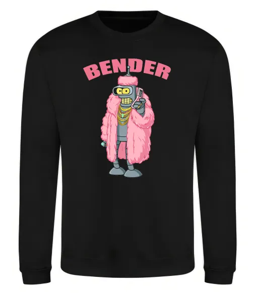 Світшот Бендер гламур Чорний фото