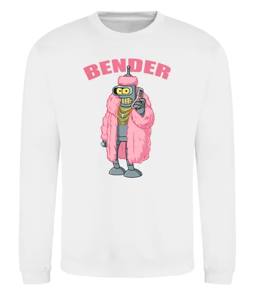 Світшот Бендер гламур Білий фото