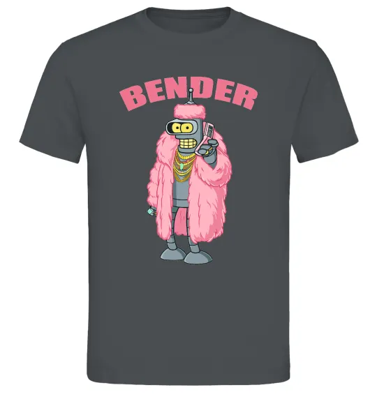 Чоловіча футболка Бендер гламур Графіт фото