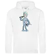 Чоловіча толстовка (худі) Bender Rick Білий фото