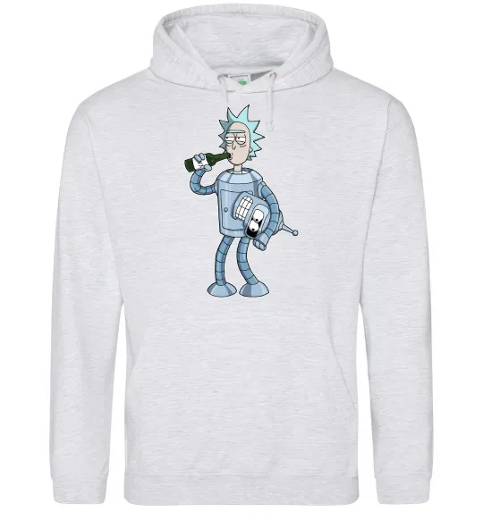 Чоловіча толстовка (худі) Bender Rick Сірий меланж фото