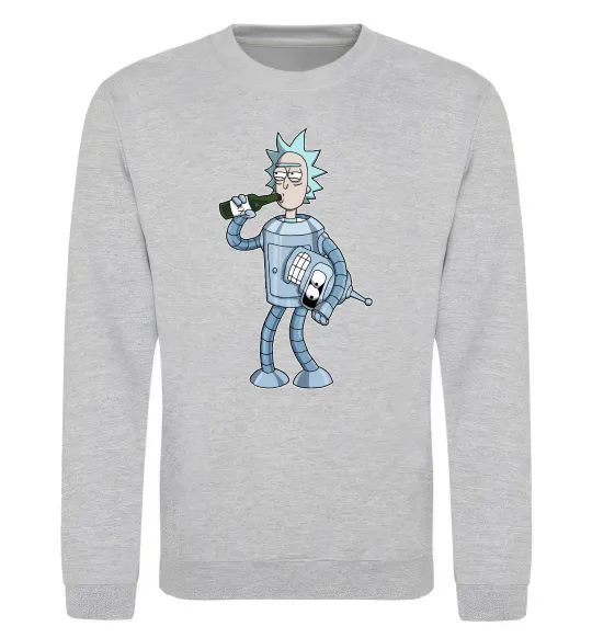 Світшот Bender Rick Сірий меланж фото