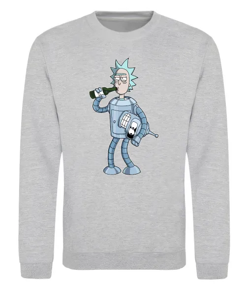 Світшот Bender Rick Сірий меланж фото