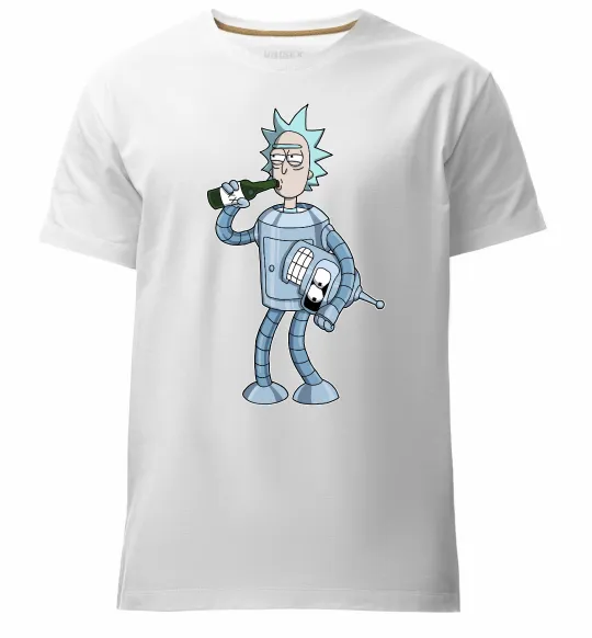 Чоловіча преміум футболка Bender Rick Білий фото
