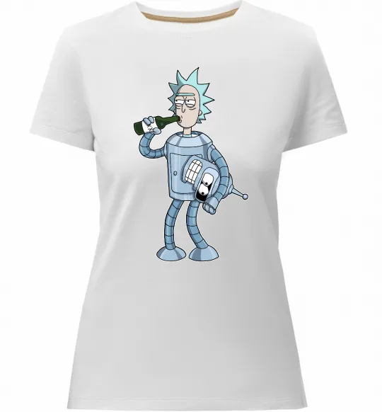 Жіноча преміум футболка Bender Rick Білий фото