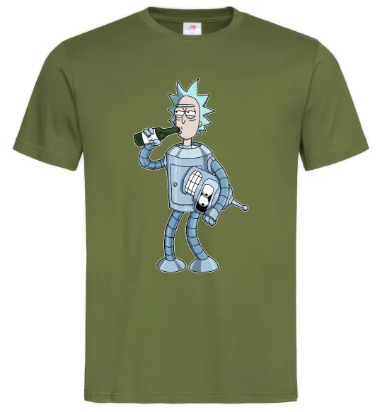 Чоловіча футболка Bender Rick Оливковий фото