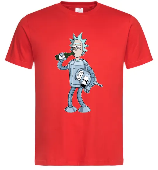 Чоловіча футболка Bender Rick Червоний фото