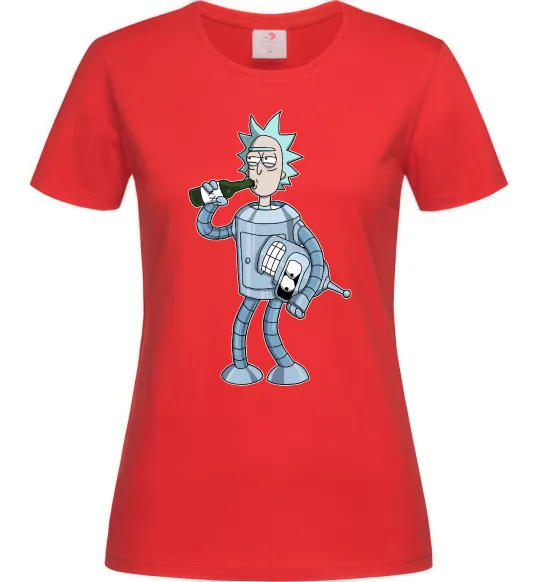 Жіноча футболка Bender Rick Червоний фото