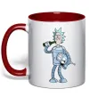 Чашка з кольоровою ручкою Bender Rick Червоний фото