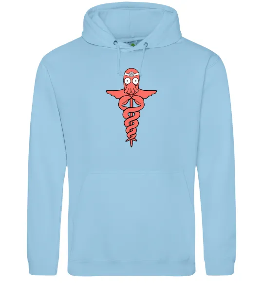 Чоловіча толстовка (худі) Зойдберг Блакитний фото