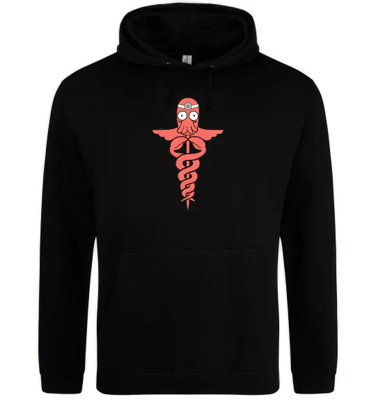 Жіноча толстовка (худі) Зойдберг Чорний фото