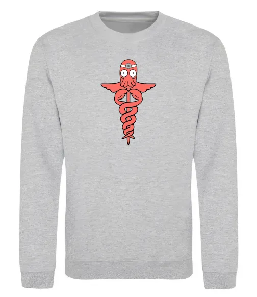 Світшот Зойдберг Сірий меланж фото