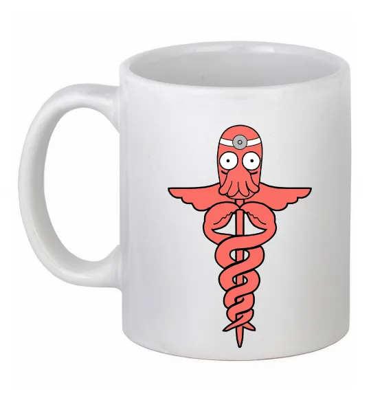 Чашка керамічна Зойдберг Білий фото