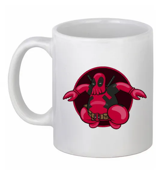 Чашка керамическая Дедпул Зойдберг Белый фото