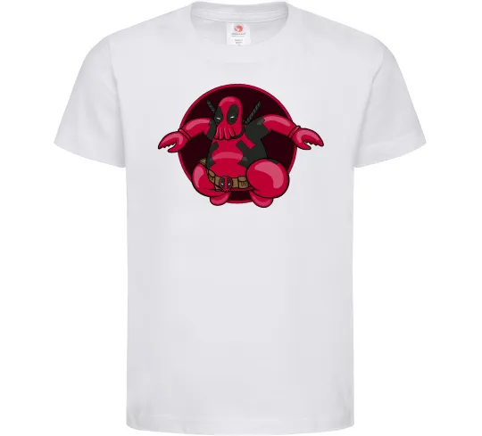 Детская футболка Дедпул Зойдберг Белый фото