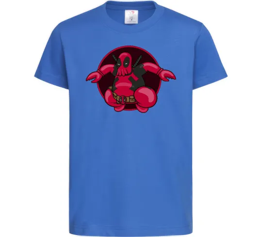 Детская футболка Дедпул Зойдберг Ярко-синий фото