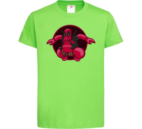 Детская футболка Дедпул Зойдберг Лаймовый фото