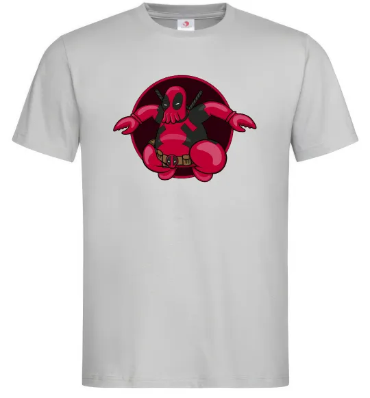 Мужская футболка Дедпул Зойдберг Серый фото