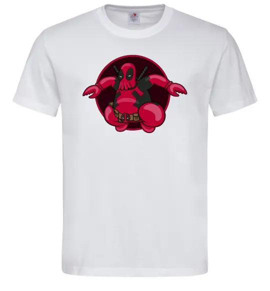 Мужская футболка Дедпул Зойдберг Белый фото