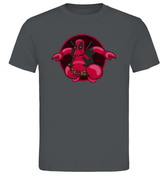 Мужская футболка Дедпул Зойдберг Графит фото