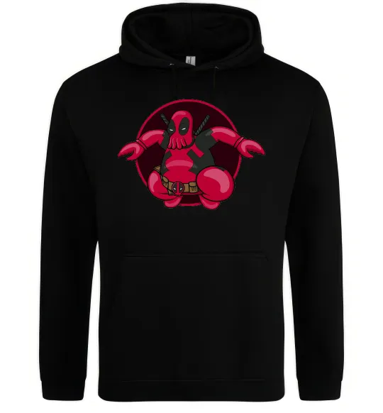 Женская толстовка (худи) Дедпул Зойдберг Черный фото