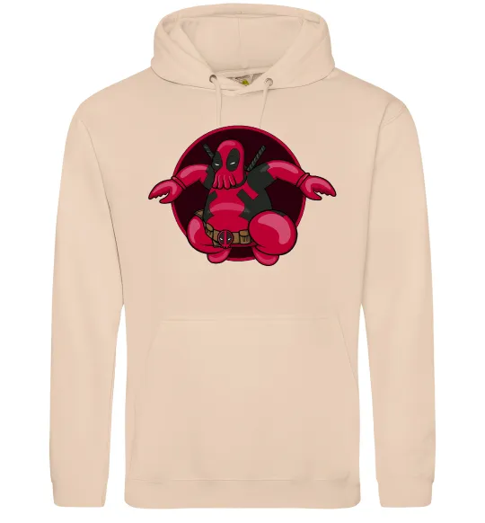 Женская толстовка (худи) Дедпул Зойдберг Песочный фото