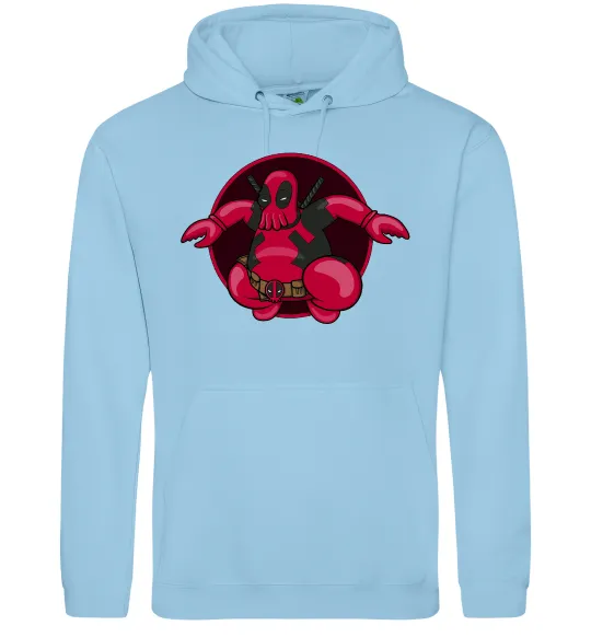 Женская толстовка (худи) Дедпул Зойдберг Голубой фото