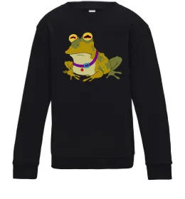 Детский Свитшот Good news everyone Черный фото