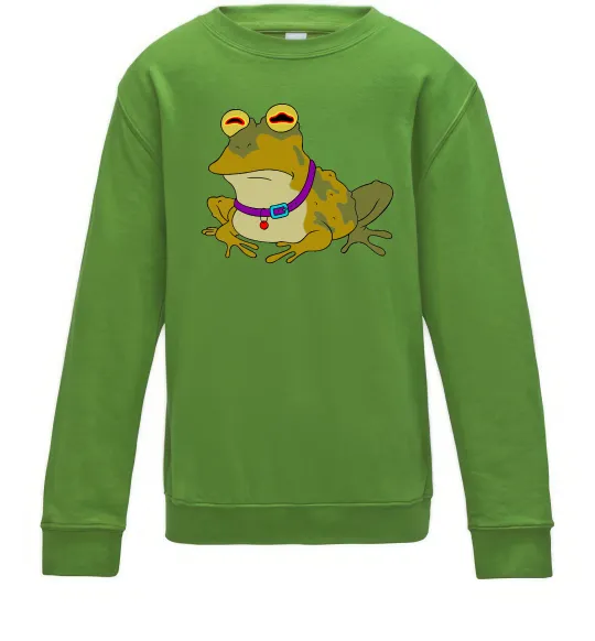 Детский Свитшот Гіпно жаба Лаймовый фото