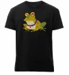 Мужская премиум футболка Гіпно жаба Черный фото