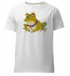 Мужская премиум футболка Гіпно жаба Белый фото