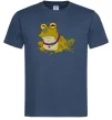Мужская футболка Гіпно жаба Темно-синий Мужская футболка Гіпно жаба Темно-синий фото