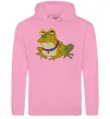 Мужская толстовка (худи) Гіпно жаба Розовый фото