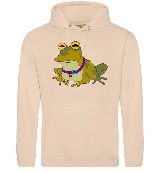 Женская толстовка (худи) Гіпно жаба Песочный фото