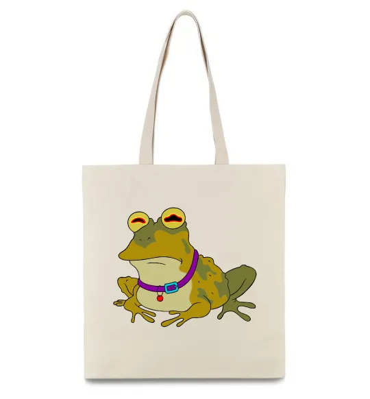 Эко-сумка Гіпно жаба Бежевый фото