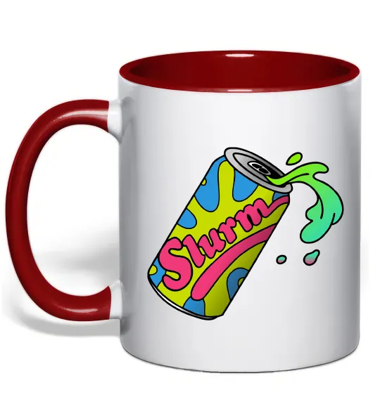 Чашка с цветной ручкой Slurm Красный фото