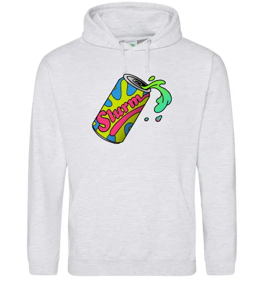 Мужская толстовка (худи) Slurm Серый меланж фото