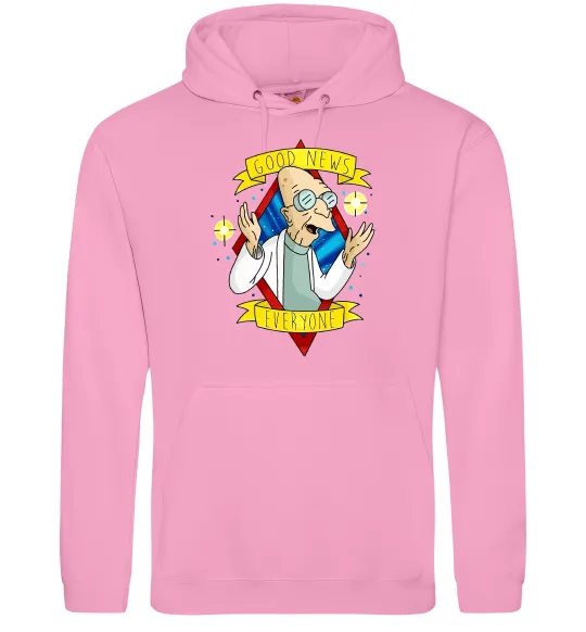 Женская толстовка (худи) Professor Good news Розовый фото