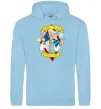 Женская толстовка (худи) Professor Good news Голубой фото